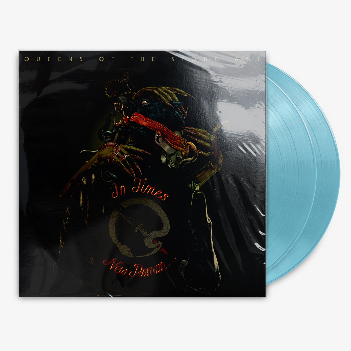 Queens of the Stone Age 'In Times New Roman...' 2x12" LP Blue Translucent vinyl