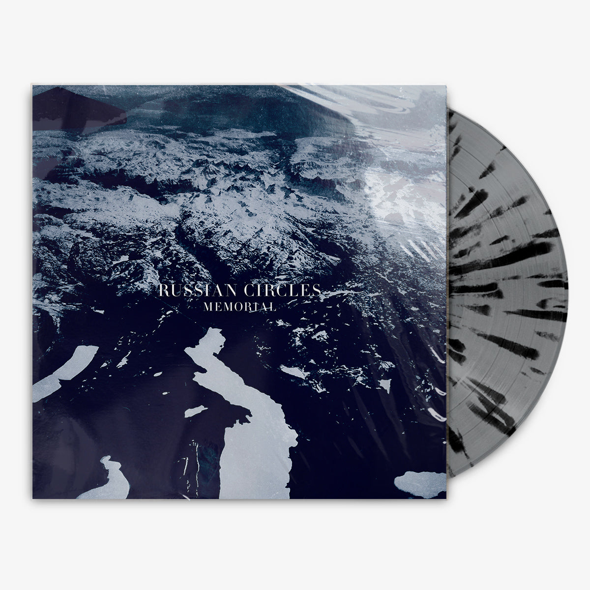 Russian Circles 'Memorial' 12" LP Silver w/ Black Splatter vinyl
