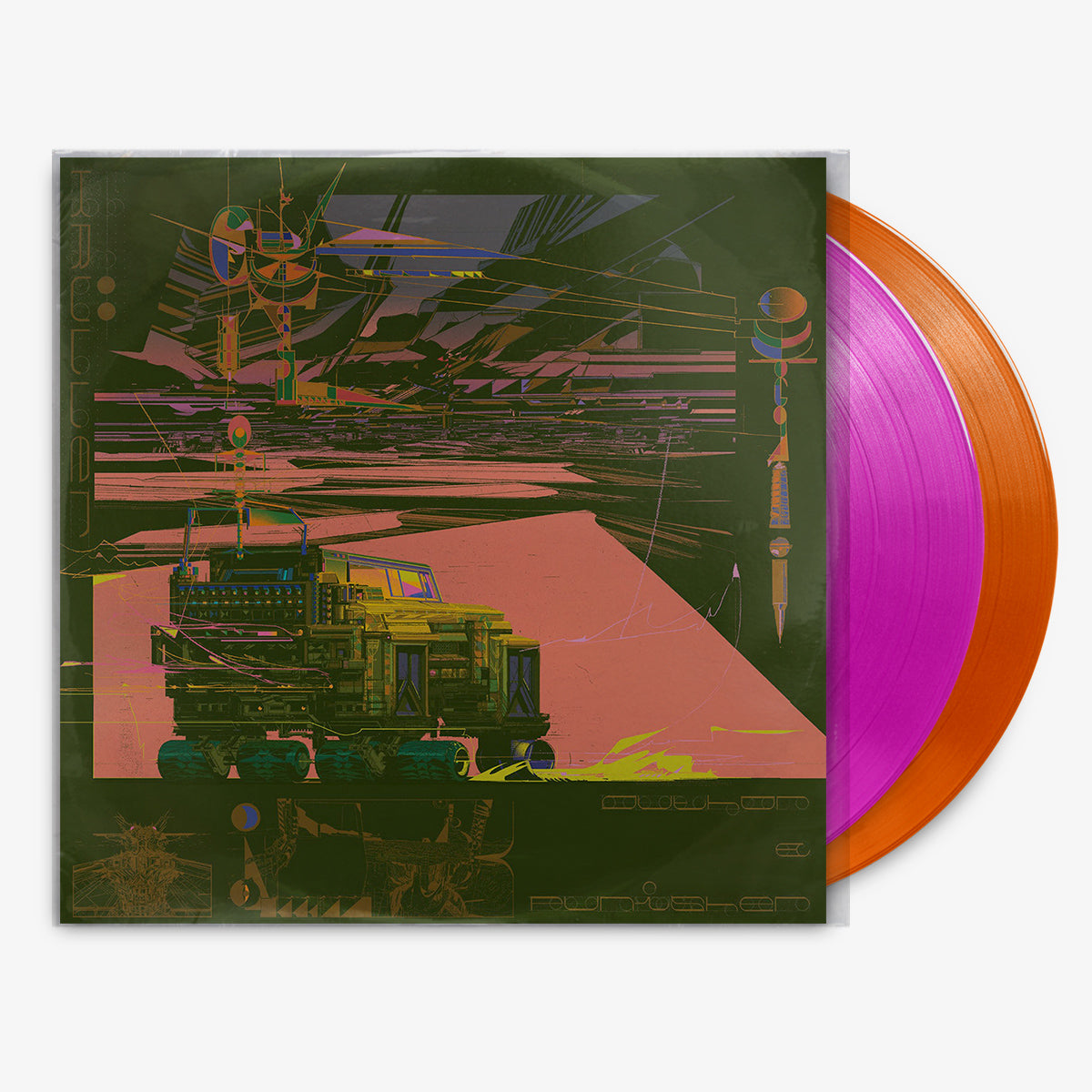 Author & Punisher 'Krüller' 2x12" LP Hot Pink / Orange vinyl