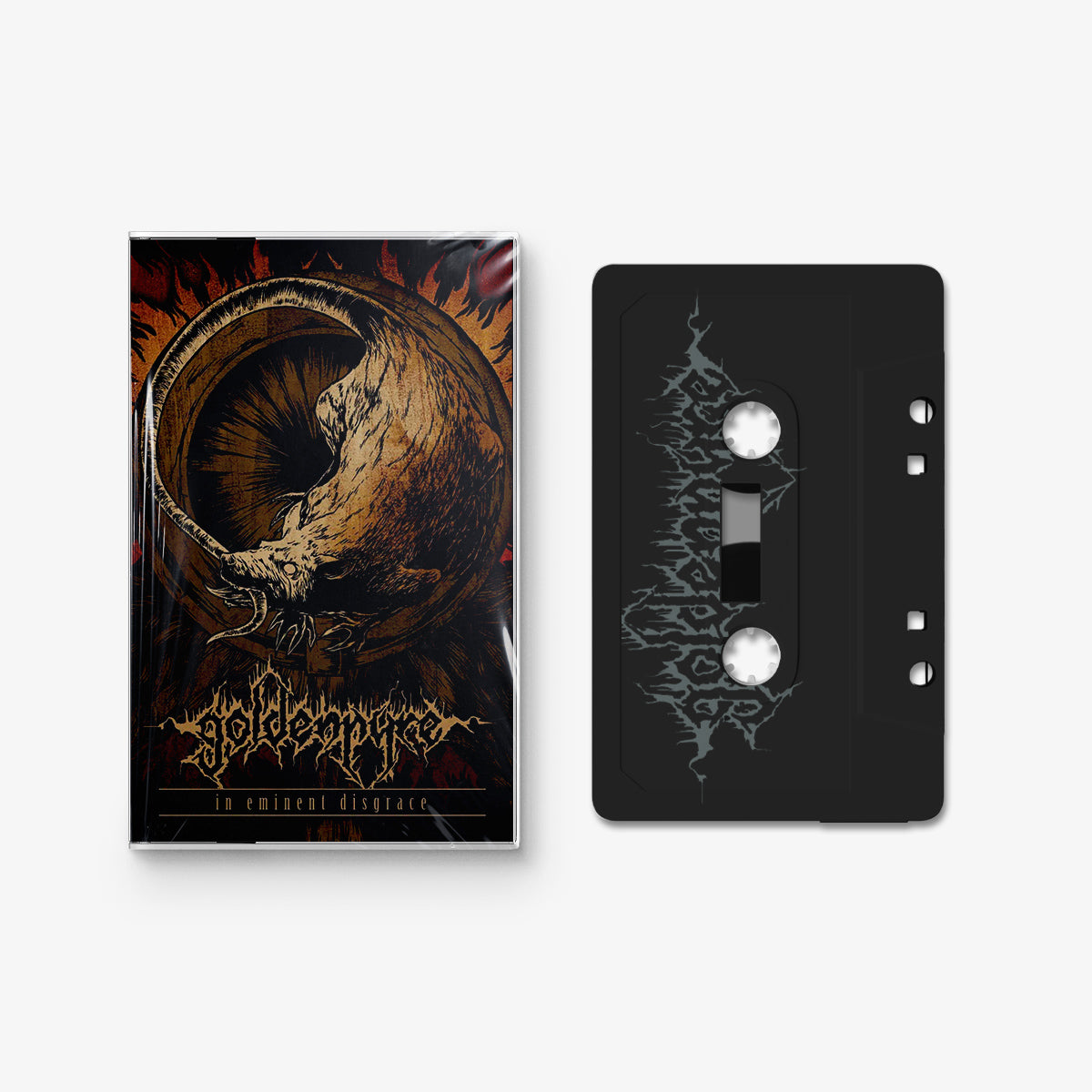 Goldenpyre 'In Eminent Disgrace' Black Cassette Tape