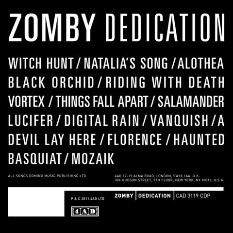 ZOMBY 'Dedication' LP Cover