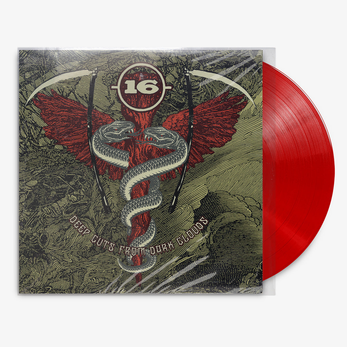 16 'Deep Cuts from Dark Clouds' 12" LP Red vinyl