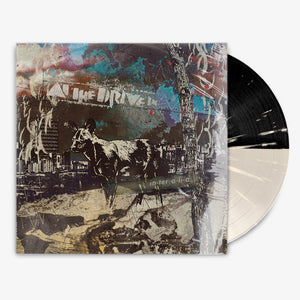 At the Drive-In 'in•ter a•li•a' 12" LP Bone / Black w/ Bone Splatter Split vinyl