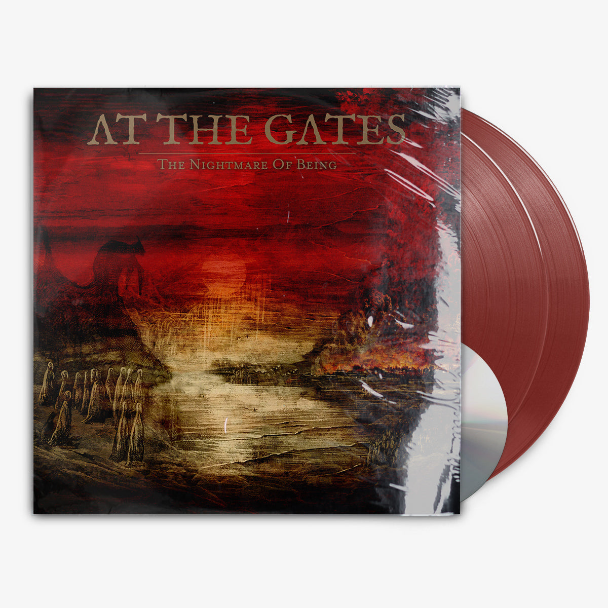 At The Gates 'The Nightmare of Being' Box Set 2x12" LP Blood Red vinyl + 3xCD