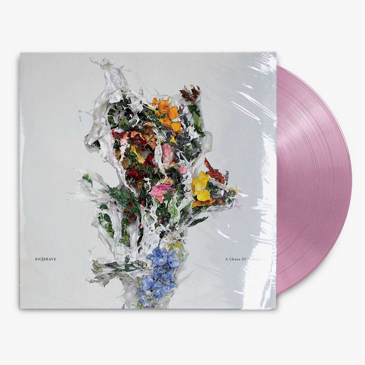 BIG|BRAVE 'A Chaos Of Flowers' 12" LP Clear w/ Pink vinyl