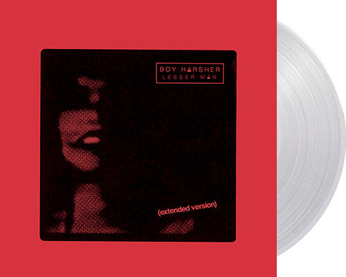 BOY HARSHER 'Lesser Man (Extended Version)' 12" EP Crystal Clear vinyl