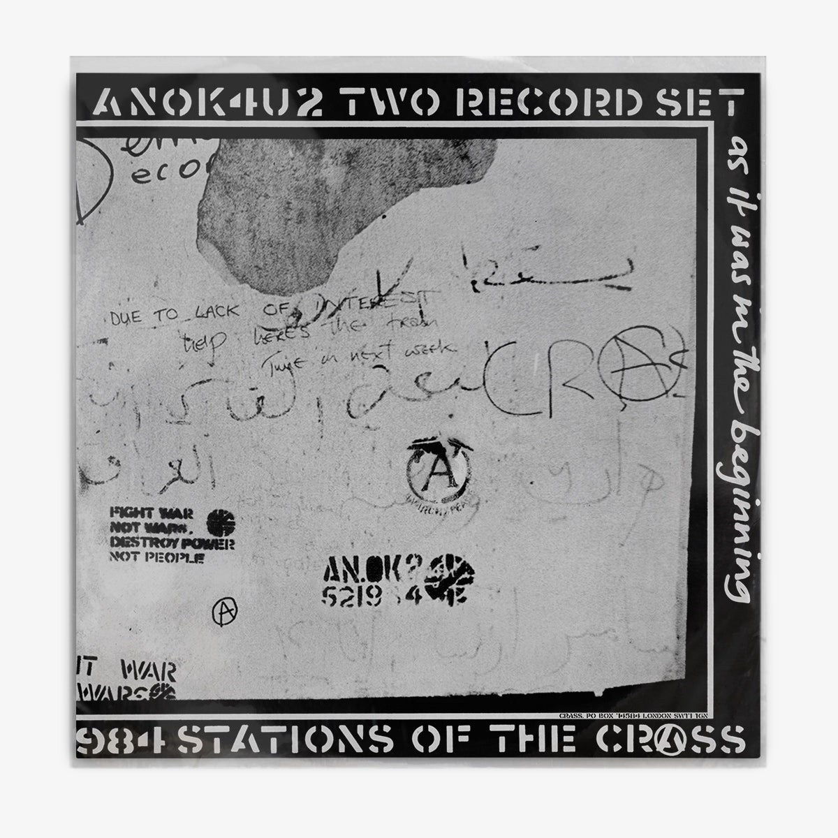 Crass 'Stations of the Crass' LP cover