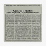 Earth x Black Noi$e 'Geometry of Murder: Extra Capsular Extraction Inversions' LP cover