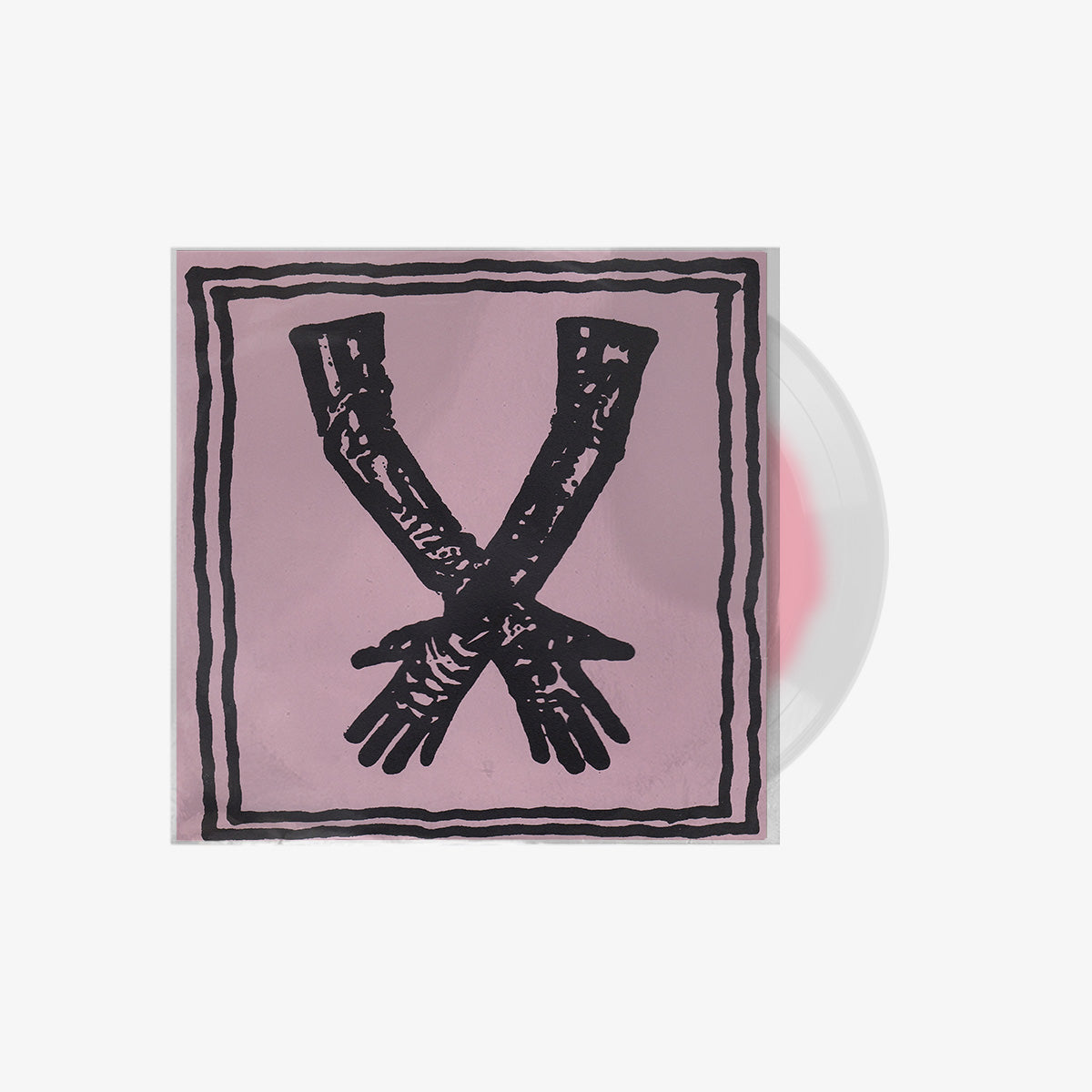 Fiend 'Fiend' 7" EP Clear w/ Baby Pink Blob vinyl