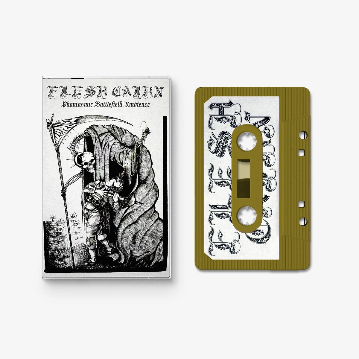 Flesh Cairn 'Phantasmic Battlefield Ambience' Gold Cassette Tape