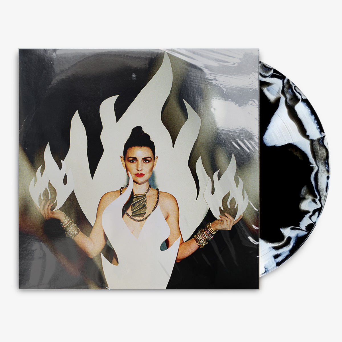 Geneva Jacuzzi 'Triple Fire' 12" LP Black / White Smash vinyl