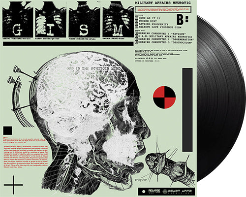 G.I.S.M. 'Military Affairs Neurotic' 12" LP Black vinyl