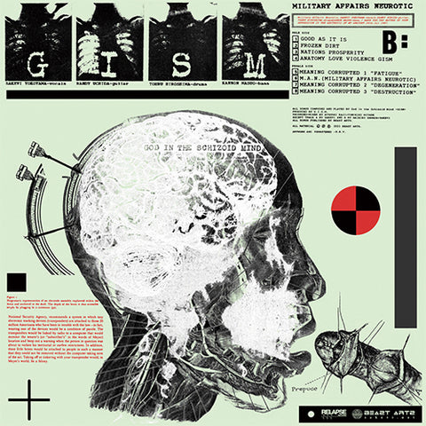 G.I.S.M. 'Military Affairs Neurotic' LP Cover