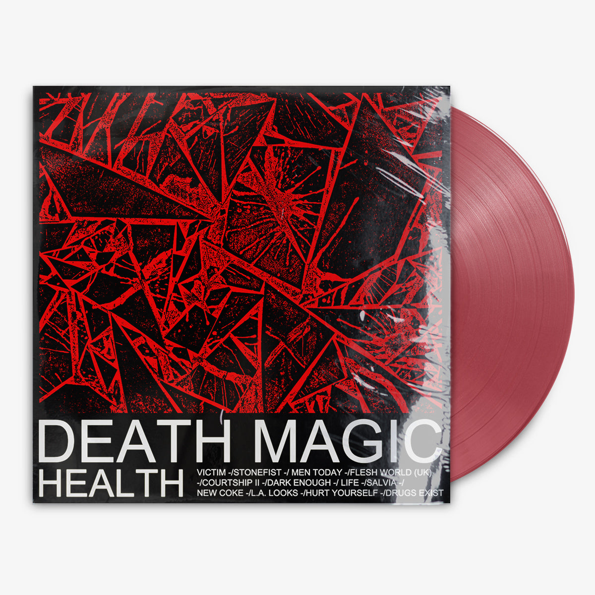 HEALTH 'DEATH MAGIC' 12" LP Translucent Ruby vinyl