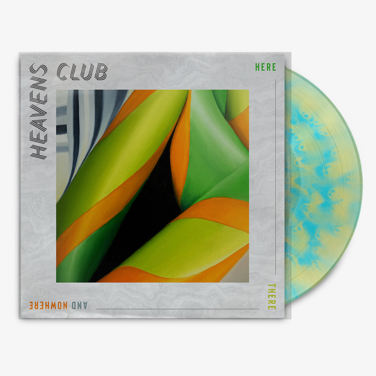 Heaven's Club 'Here There and Nowhere' 12" LP Aquatic Cloudy Mix vinyl