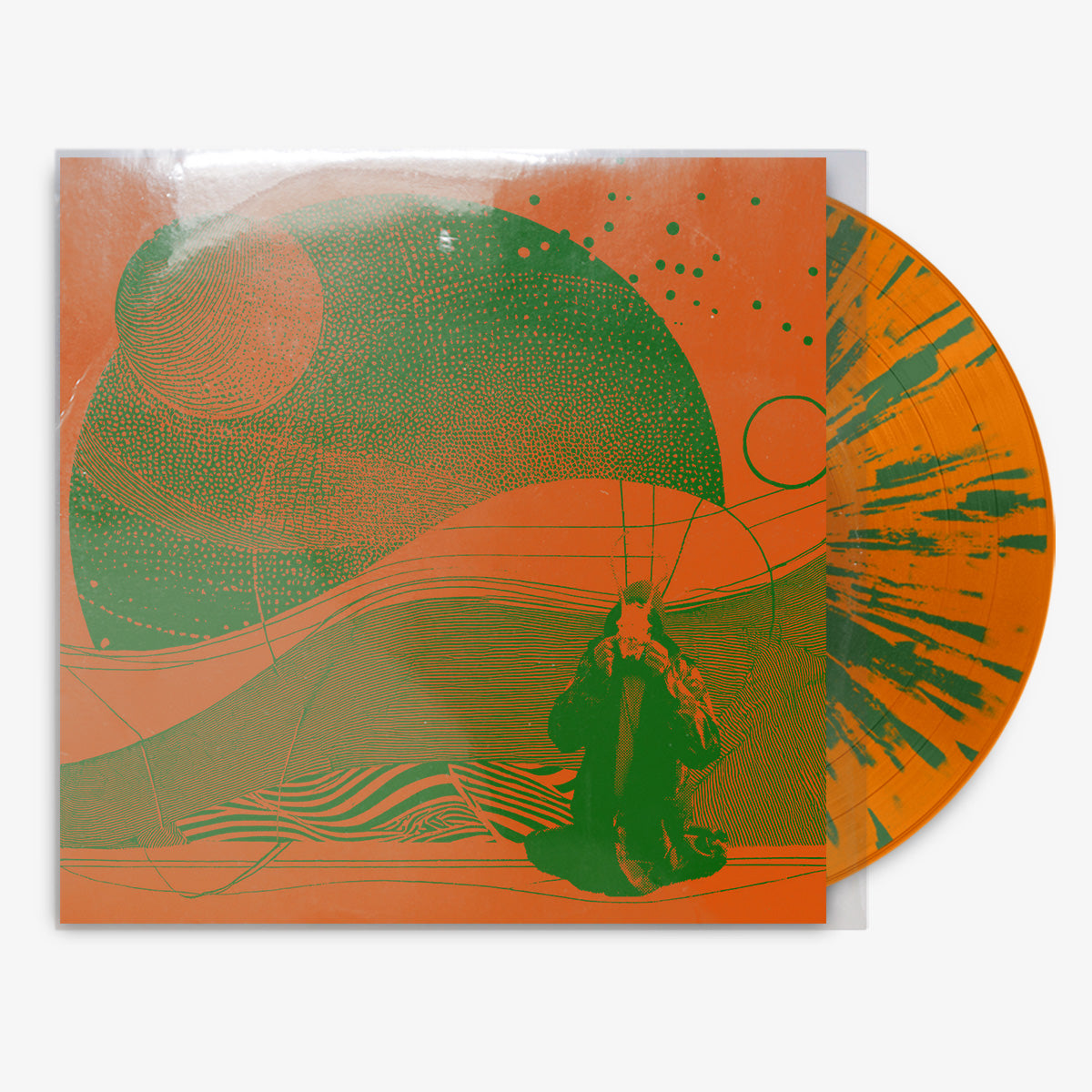 The Janitors 'An Error Has Occurred' 12" LP Orange w/ Green Splatter vinyl