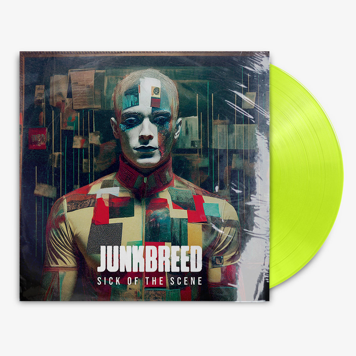 Junkbreed 'Sick of the Scene' 12" LP Lime vinyl