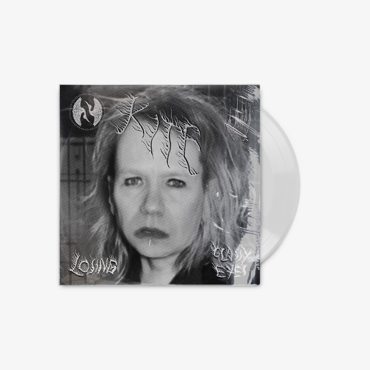 Kite 'Losing / Glassy Eyes' 7" Single Transparent Clear vinyl