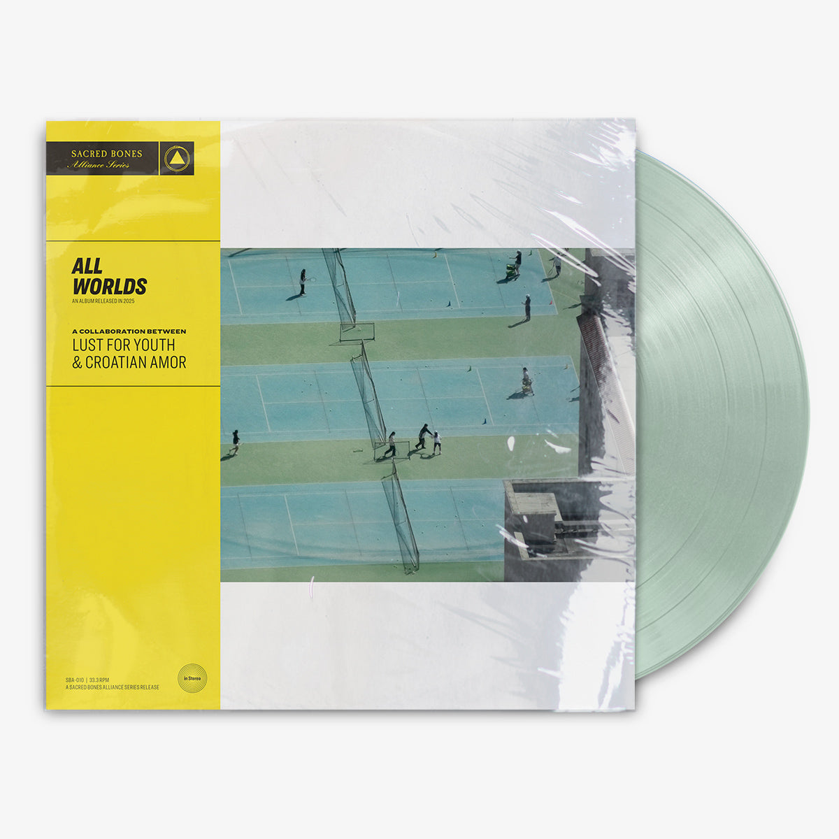 Lust for Youth & Croatian Amor 'All Worlds' 12" LP Coke Bottle Clear vinyl
