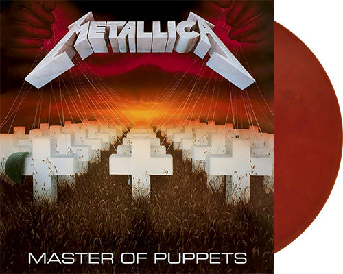 Metallica 'Master Of Puppets' 12" LP Red (Battery Brick) vinyl