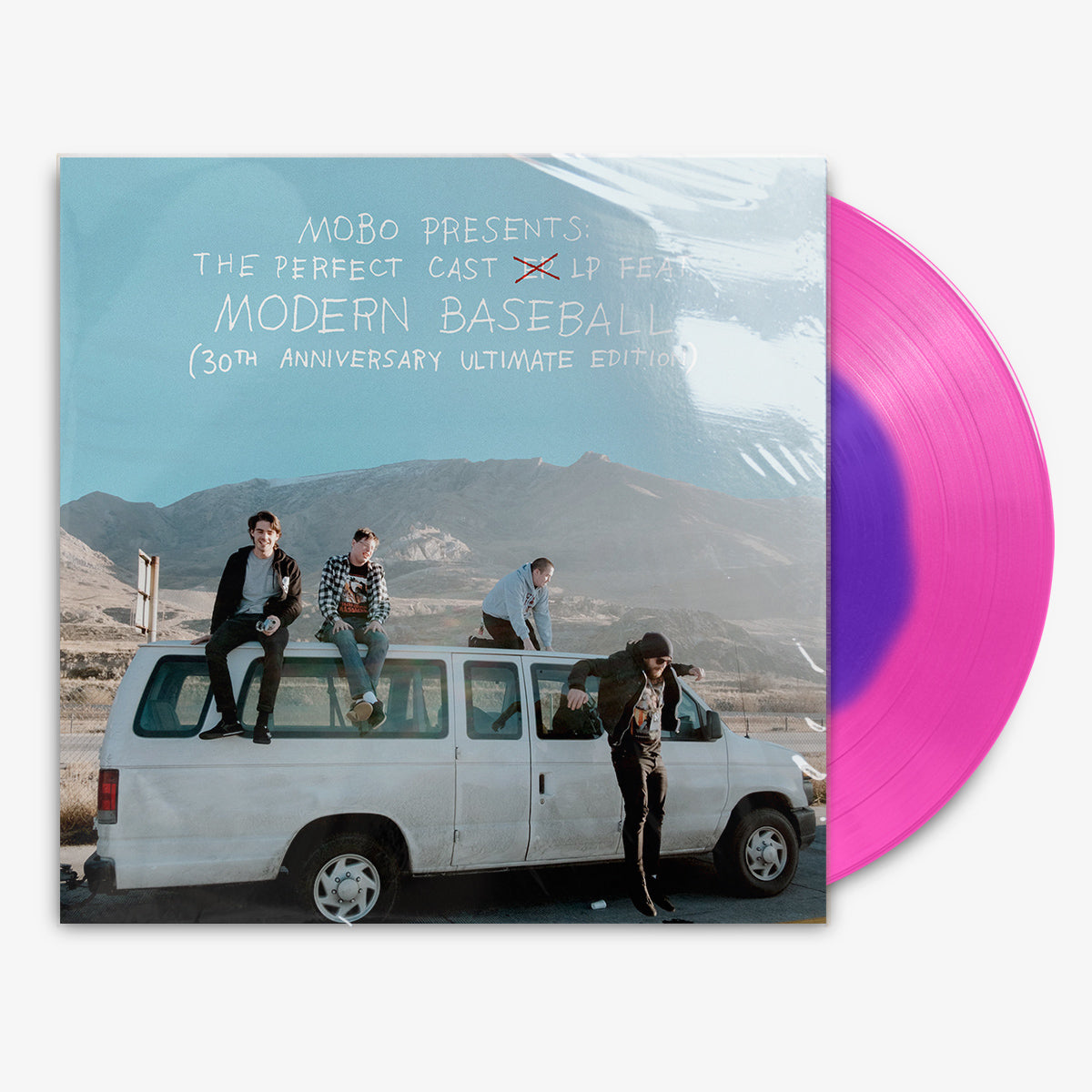 Modern Baseball 'MOBO Presents: The Perfect Cast LP feat. Modern Baseball (30th Anniversary Ultimate Edition)' 12" LP Blue in Pink vinyl