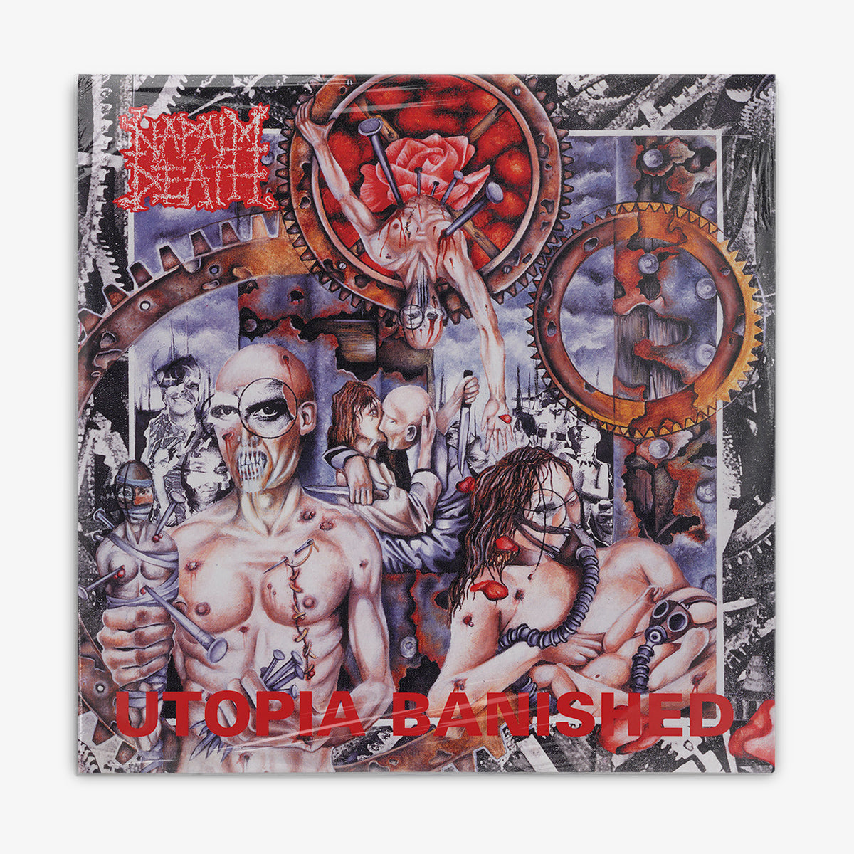 Napalm Death 'Utopia Banished' LP cover