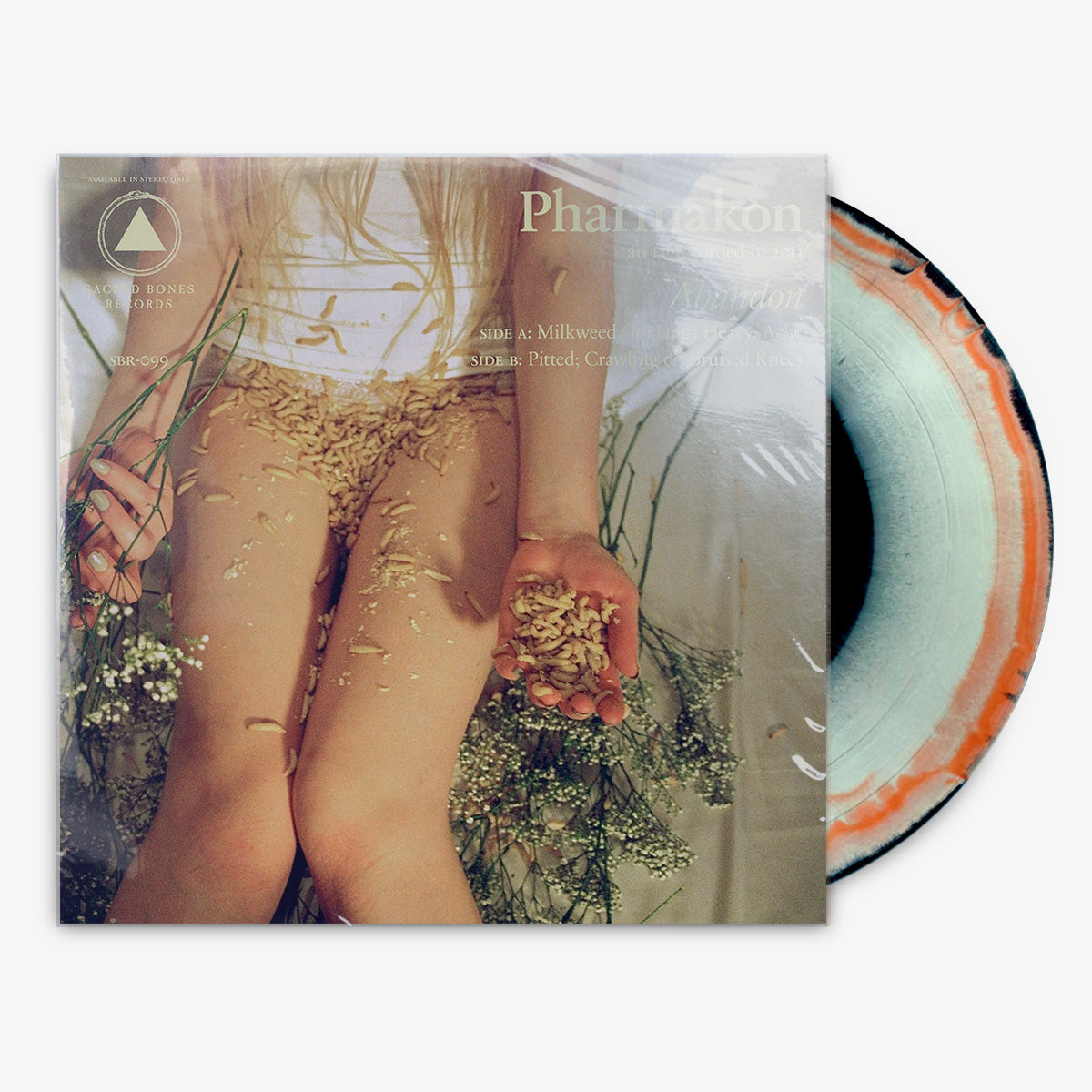 Pharmakon 'Abandon' 12" LP Black, White & Orange Starburst vinyl