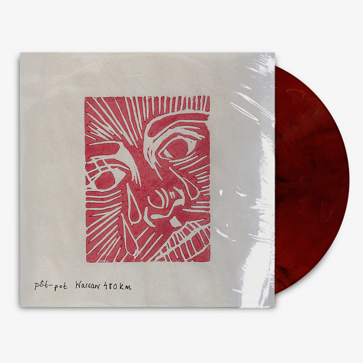 pôt-pot 'Warsaw 480km' 12" LP Cherry Red vinyl