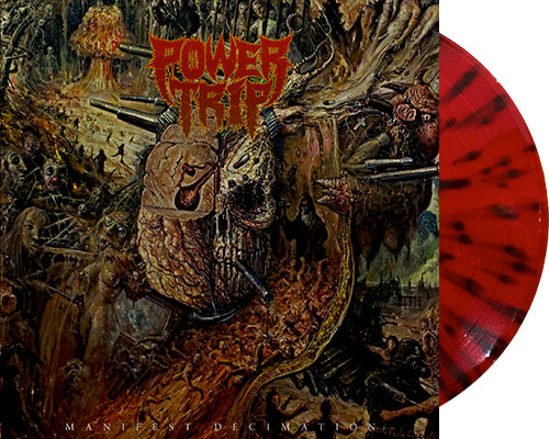 POWER TRIP 'Manifest Decimation' 12" LP Brown / Red Splatter vinyl