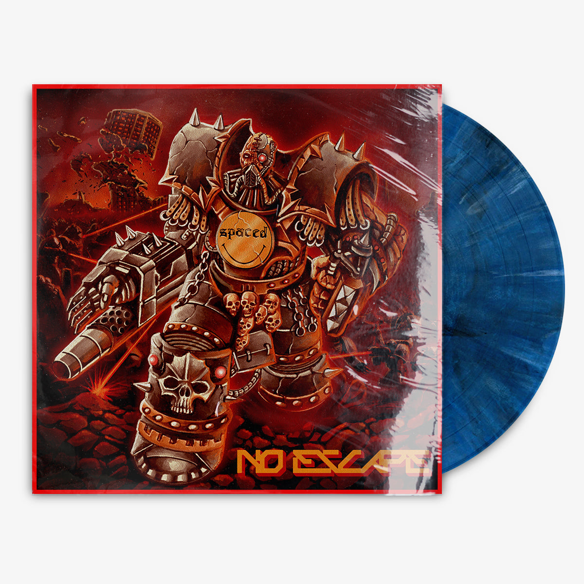 Spaced 'No Escape' 12" EP Royal Blue, Silver & Black Marble vinyl