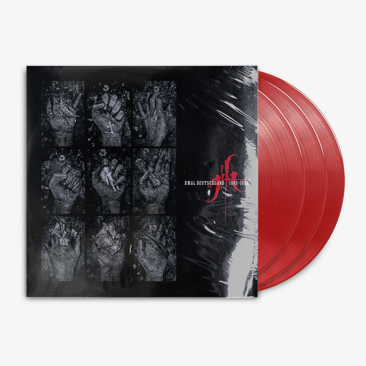 Xmal Deutschland 'Gift: The 4AD Years' box set 3x12" LP Transparent Red vinyl