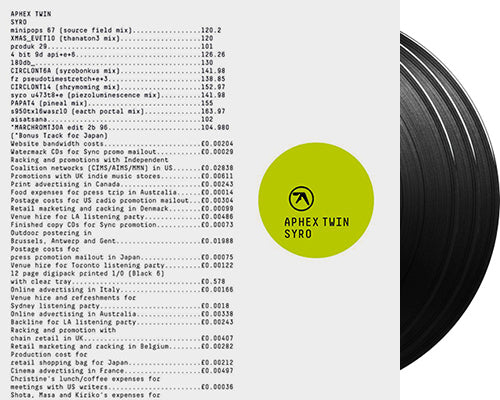 APHEX TWIN 'Syro' 3x12" LP Black vinyl