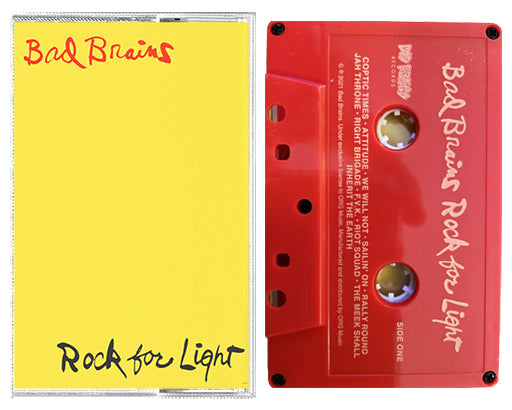 BAD BRAINS 'Rock For Light' Tape - Mondo Negro