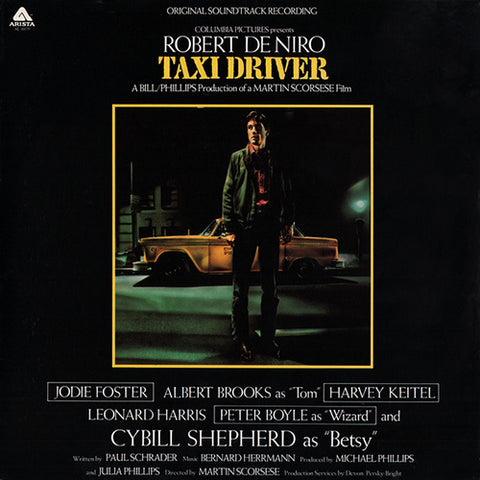 BERNARD HERRMANN 'Taxi Driver (Original Soundtrack Recording)' LP Cover