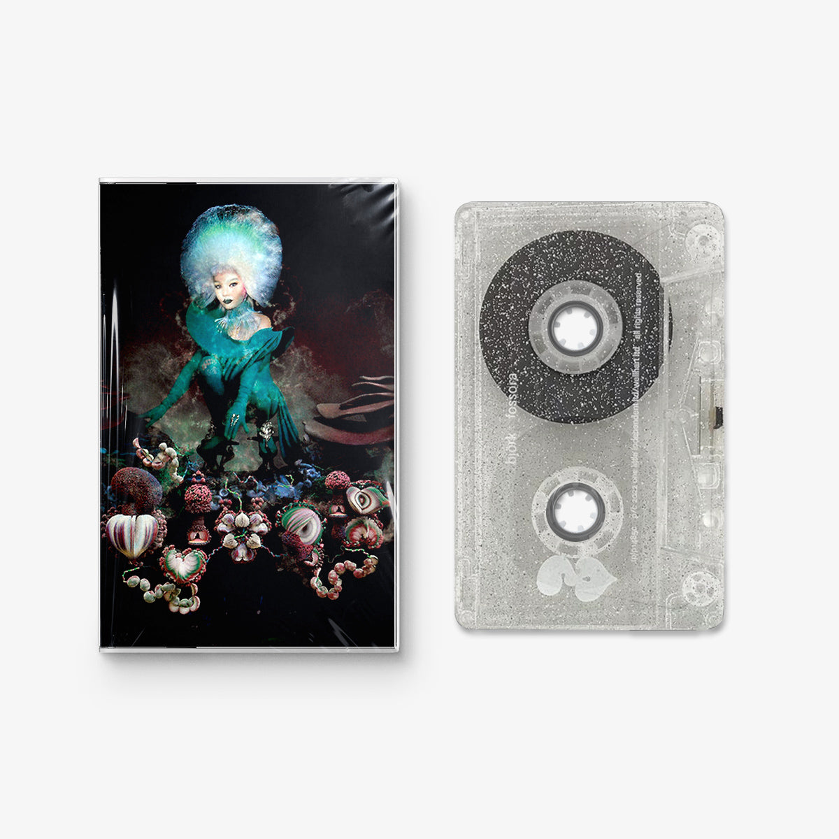 Björk 'Fossora' Clear Glitter Cassette Tape
