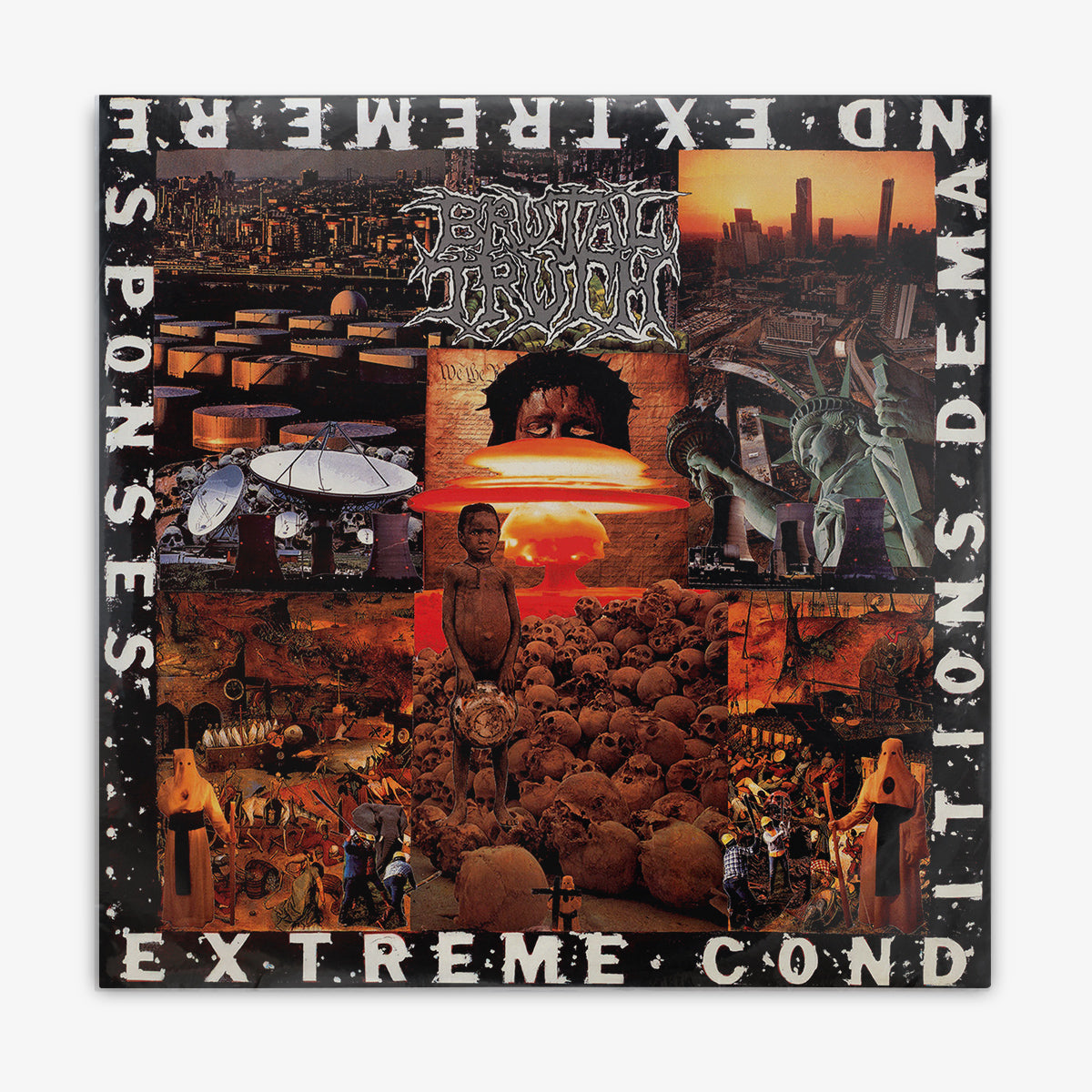 Brutal Truth 'Extreme Conditions Demand Extreme Responses' LP cover