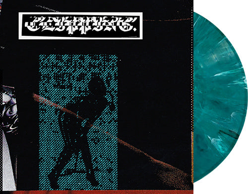 CLIPPING. 'Wriggle (Expanded)' 12" EP Turquoise / Black Marbled vinyl