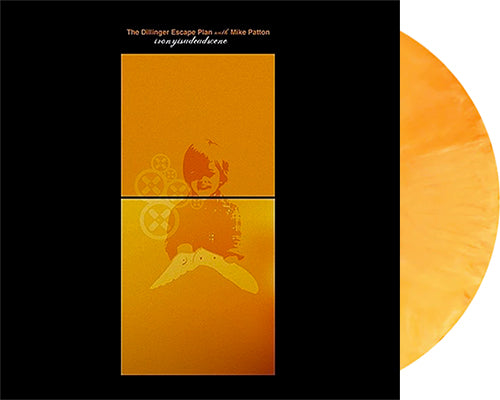 DILLINGER ESCAPE PLAN, THE WITH MIKE PATTON 'Irony Is A Dead Scene' 12" EP Yellow / Orange Galaxy vinyl