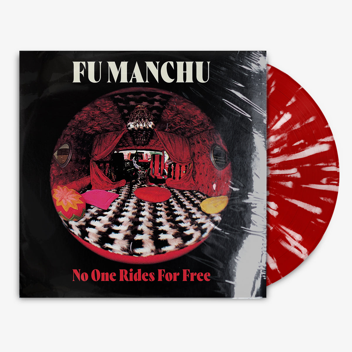 Fu Manchu 'No One Rides for Free' 12" LP Red w/ White Splatter vinyl