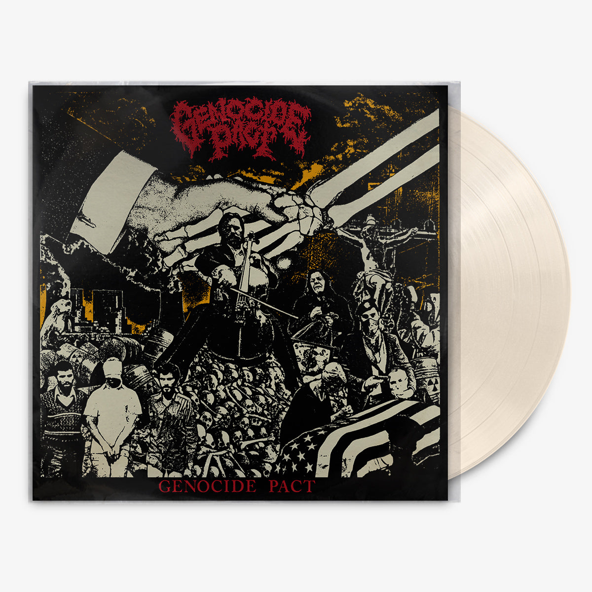 Genocide Pact 'Genocide Pact' 12" LP Bone White vinyl