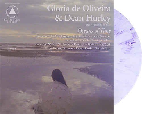 GLORIA DE OLIVEIRA & DEAN HURLEY 'Oceans Of Time' 12" LP Lavender Swirl vinyl
