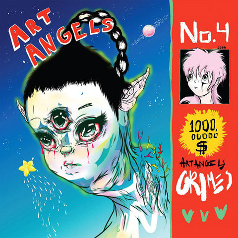 GRIMES 'Art Angels' LP Cover