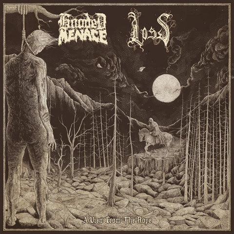 HOODED MENACE / LOSS 'A View From The Rope' EP Cover