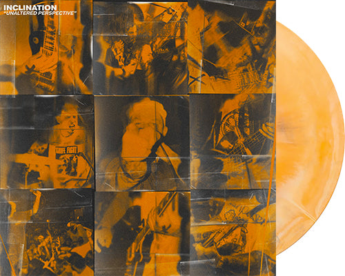 INCLINATION 'Unaltered Perspective' 12" LP Halloween Orange, Black & White Galaxy vinyl