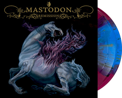 MASTODON 'Remission' 2x12" LP Purple w/ Blue Butterfly Wings & Black & Gold Splatter vinyl