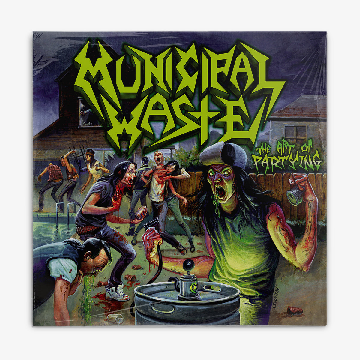 Municipal Waste 'The Art of Partying' LP cover