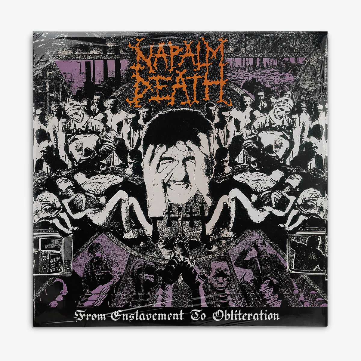 Napalm Death 'From Enslavement to Obliteration' LP cover