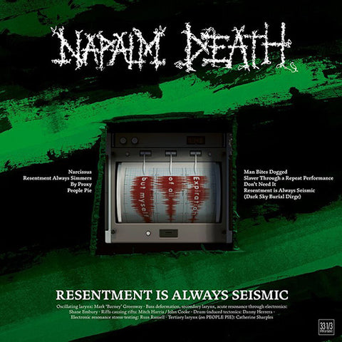 NAPALM DEATH 'Resentment Is Always Seismic – A Final Throw Of Throes' LP Cover