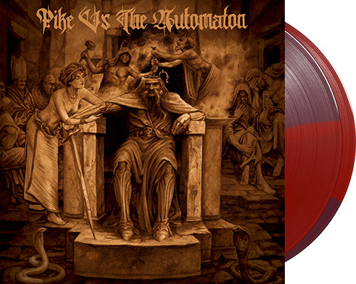 PIKE VS THE AUTOMATON 'Pike Vs The Automaton' 2x12" LP Half Grape & Half Ruby vinyl