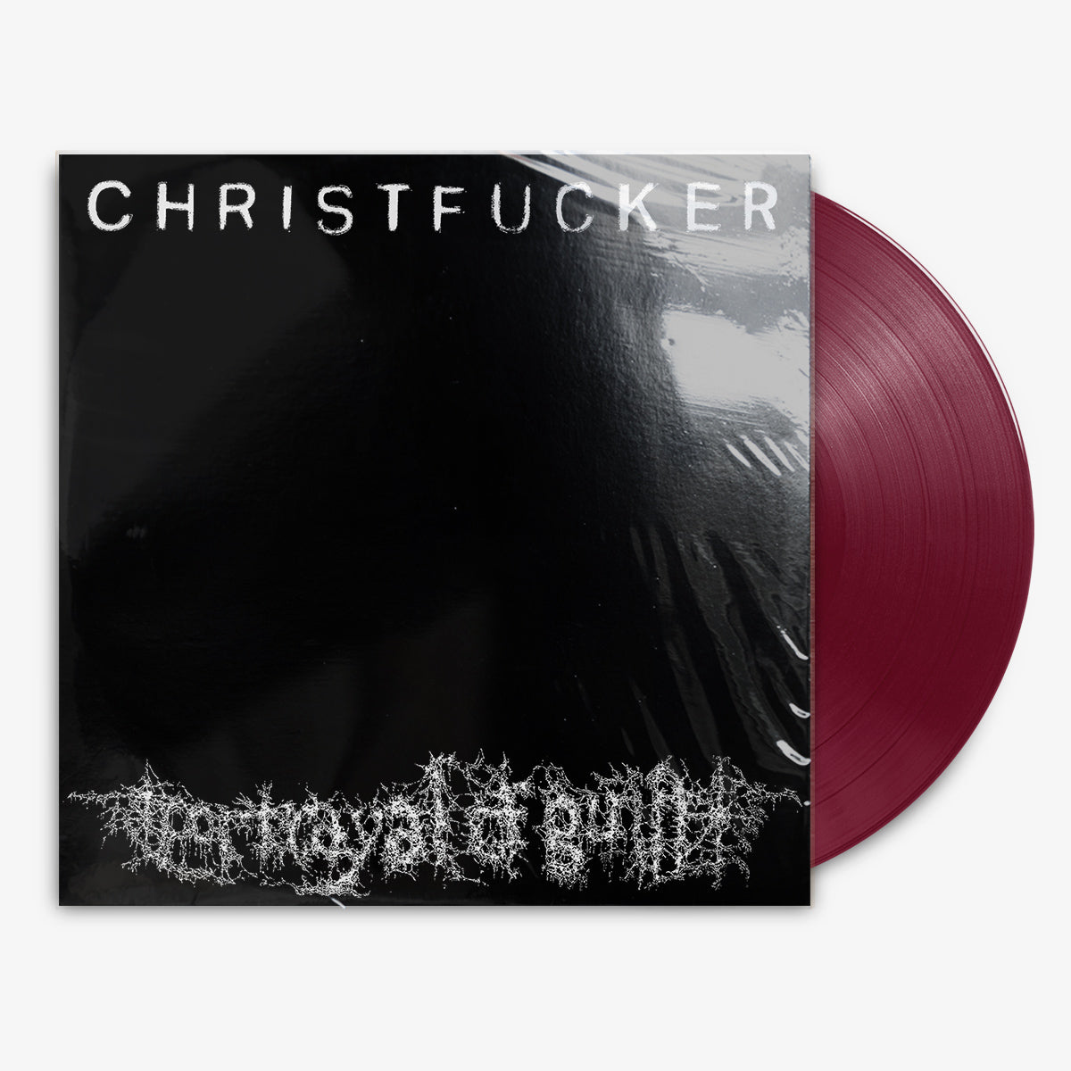 Portrayal of Guilt 'CHRISTFUCKER' 12" LP Oxblood vinyl